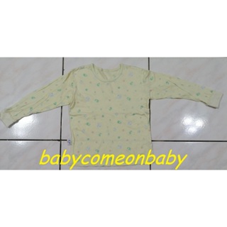 嬰幼用品 長袖 T恤 睡衣 家居服 童裝 衛生衣 透氣 熱帶魚 黃色 SIZE 8