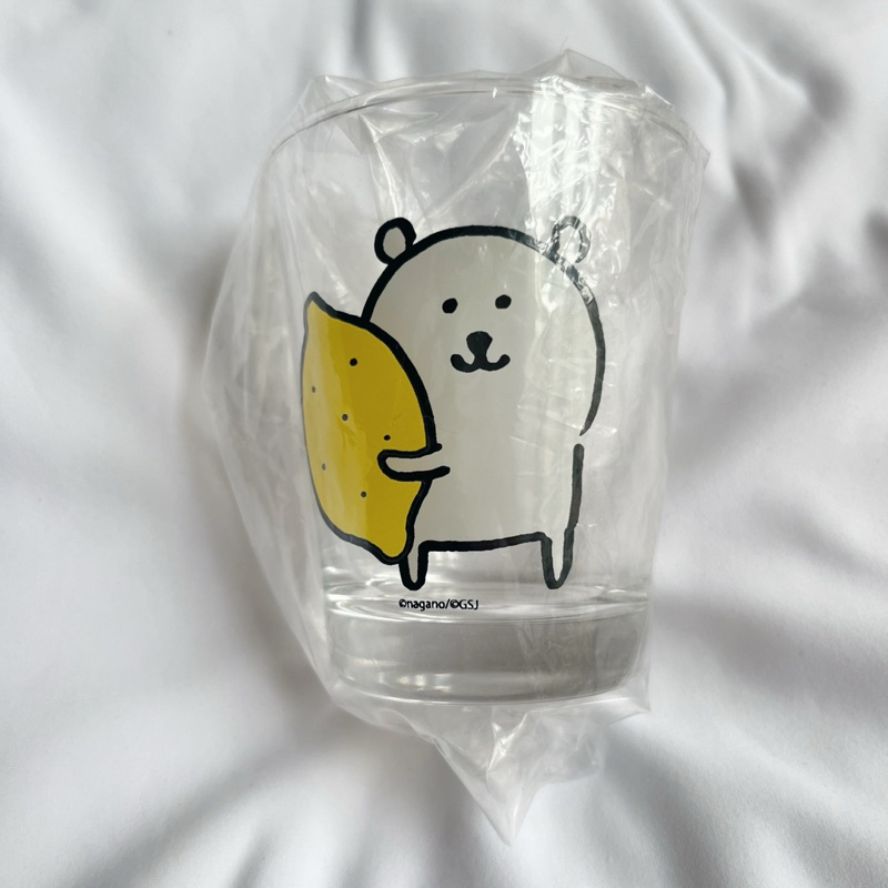 現貨 日本 自嘲熊 對自己吐槽的白熊 檸檬 蘋果 小玻璃杯