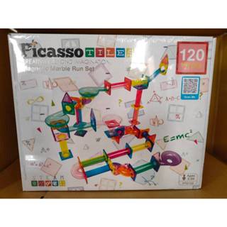 全新 美國 PicassoTiles 磁力積木 滾球迷宮軌道120片