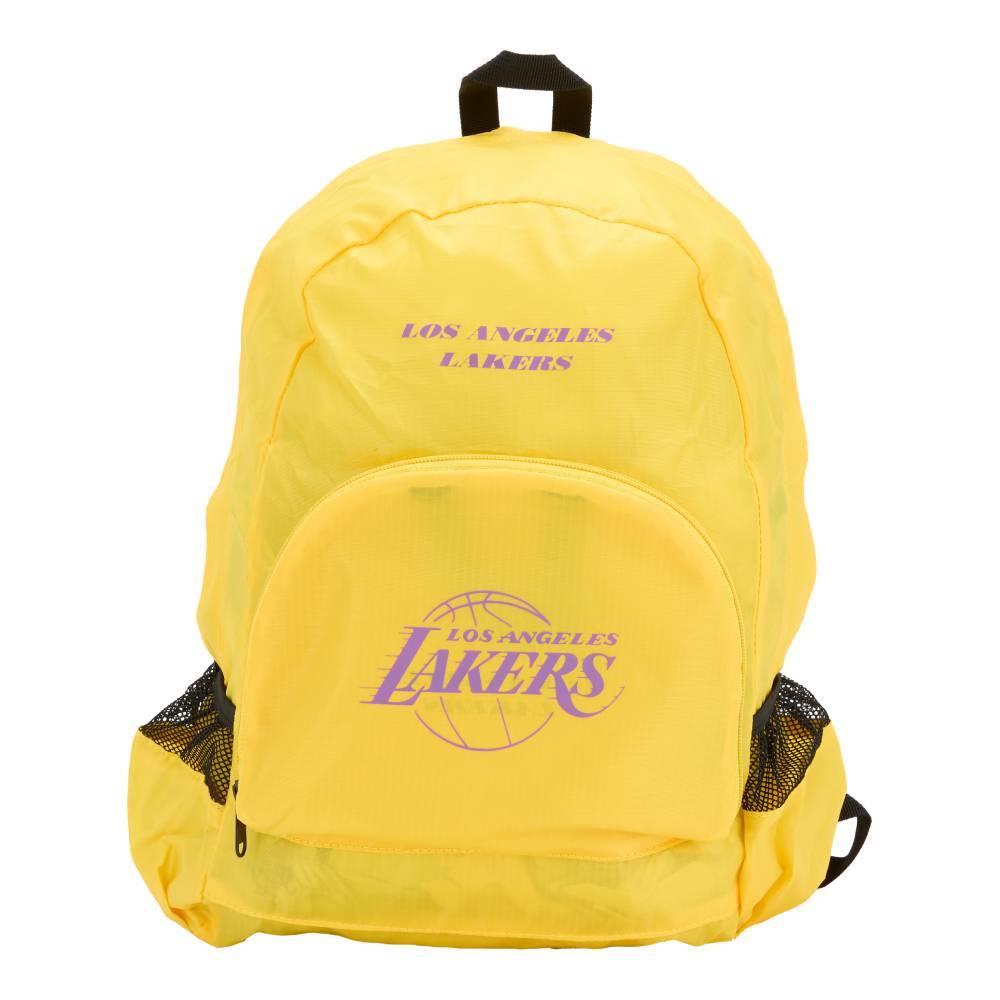 NBA 隊徽印刷 收納 後背包 湖人隊 3355175062 黃色
