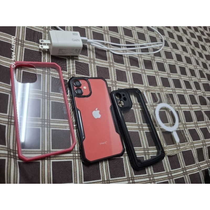 Iphone12 mini 128g紅色 9成5新無傷 功能全正常 剛換新電池 無健康度 含快充組 無盒 含運當日寄出