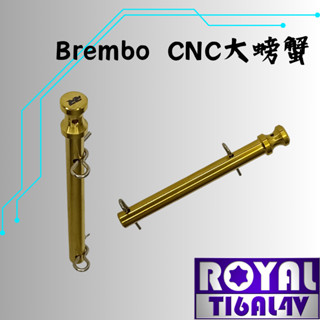【瘋螺絲】ROYAL鈦合金插梢★Brembo CNC大螃蟹卡鉗插梢★64鈦/正鈦/鈦合金 ★ 出貨附發票 ★土豪金