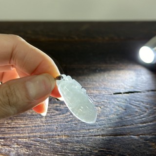 【御古齋】精選 天然 緬甸玉 A貨翡翠 冰種 福瓜 福氣滿滿 財源滾滾 福掛幸福 質優 透光 附墜鍊盒 0508