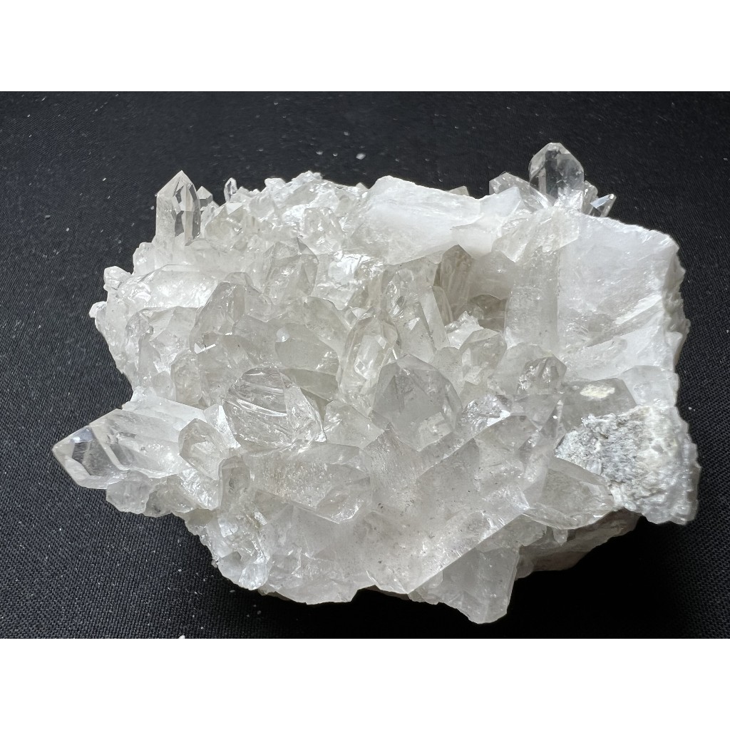 巴西 天然水晶 白水晶簇 晶簇 資料庫水晶 窗子水晶 白水晶 綠幽靈 原礦 No.115