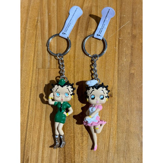 BETTY BOOP 貝蒂 RUBBER MAGNET 鑰匙圈 吊飾 USA