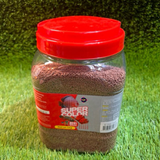 ［水族最便宜］雅柏 超彩飼料 七彩神仙 鬥魚 血鸚鵡 慈鯛科 魚飼料 1kg桶裝 增艷 揚色 成長 挑嘴魚 專用飼料