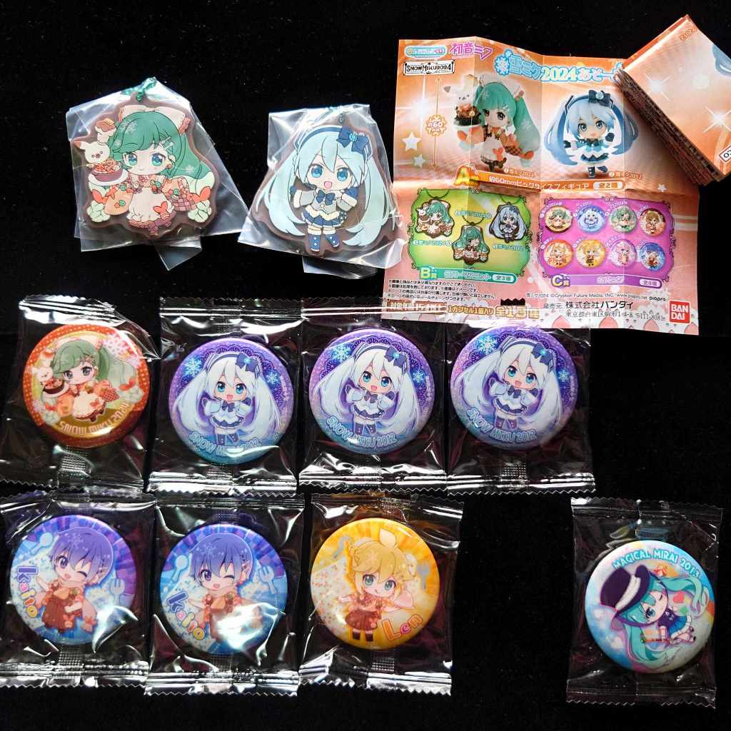 轉蛋 扭蛋 一番賞 雪初音2024 A賞 小公仔 徽章 雪未來 Snow Miku 初音未來 雪初音 魔法初音
