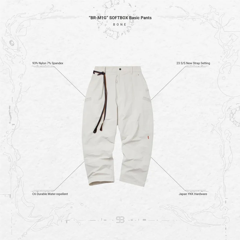 goopimade “BR-M1G” SOFTBOX Basic Pants Bone 1號