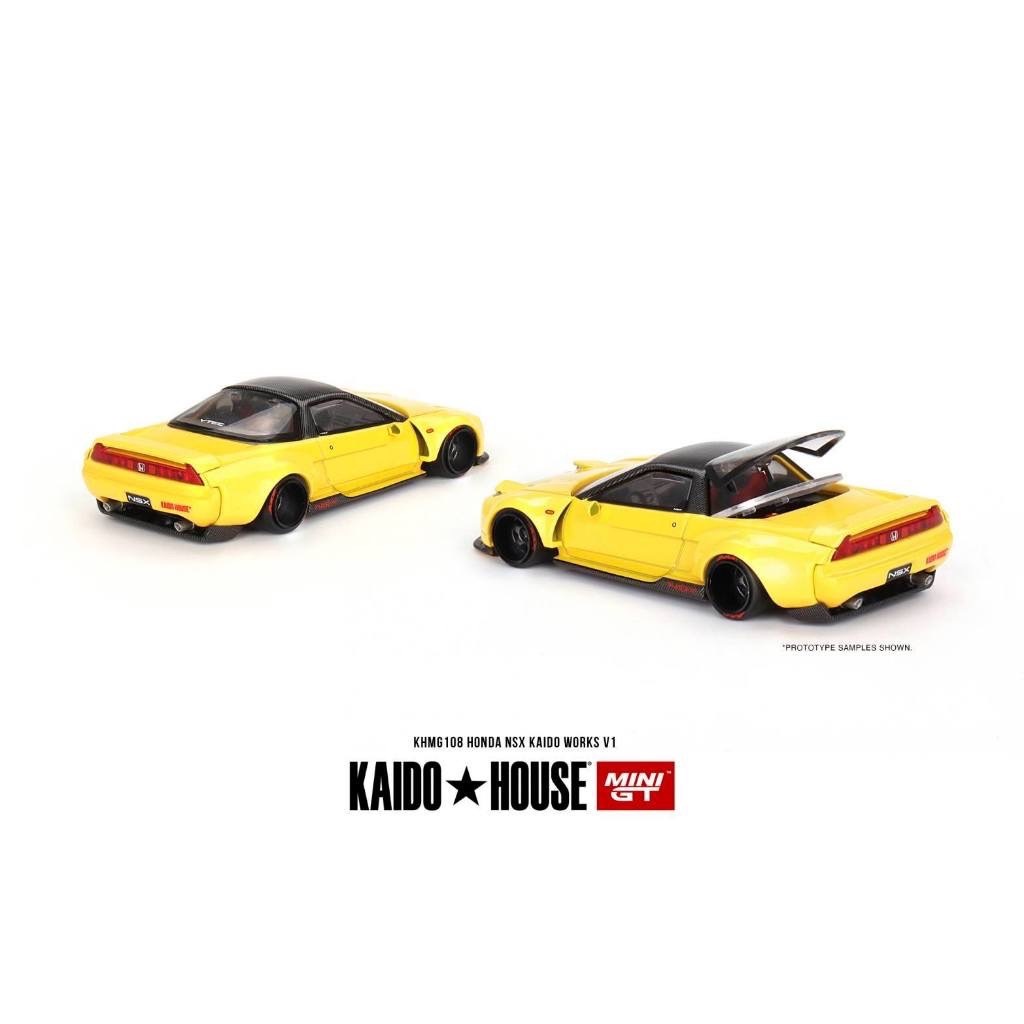 Kaido House x MINI GT Honda NSX Kaido WORKS V1 KHMG108 本田 黃