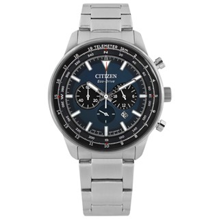 CITIZEN / 光動能 計時 運動潮流 日期 防水100米 不鏽鋼手錶 藍色 / CA4500-91L / 44mm