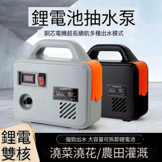 免運臺灣出貨 充電式抽水泵 抽水馬達 菜地澆水機 澆菜神器 農用澆地 洗車機 家庭用鋰電抽水機 灌泉機 戶外灌溉抽水機