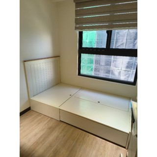 戀戀小木屋原木3.5尺床架 收納床架