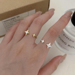 S925純銀✨星星鋯石開口戒 戒指 韓系飾品 女戒 純銀 925sliver 星星 lemonade