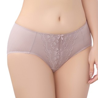 swear 思薇爾 輕沁舒系列 m-xxl 涼感 蕾絲 中腰 三角 女內褲 (靜謐膚)