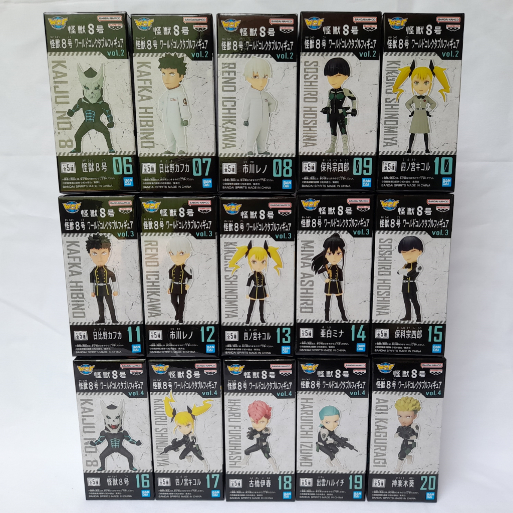 正版 日版 怪獸8號 WCF 單售 vol.2、3、4 日比野卡夫卡 市川雷諾 亞白米娜 四之宮琪歌露 保科宗四郎 公仔