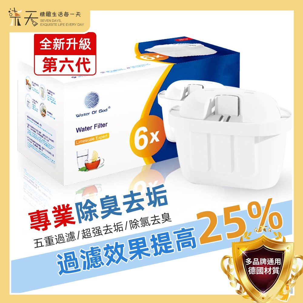 『🔥台灣現貨+送水壺⚡』Brita適用濾芯 第六代濾芯  濾芯 去垢專家濾芯 凈水壺濾心 活性炭濾芯 凈化水質