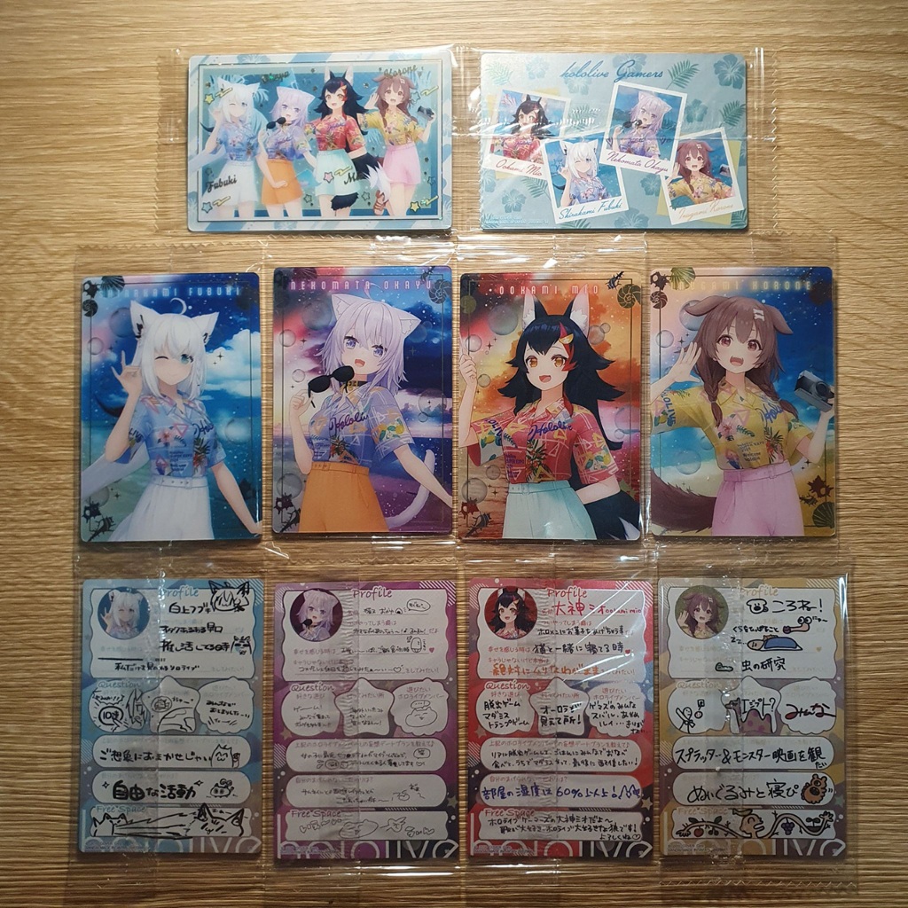 【推推屋】hololive EXPO 2024 威化餅卡 收藏卡 GAMERS 白上吹雪 大神澪 貓又小粥 戌神沁音