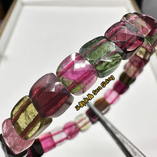 碧璽手排 頂級碧璽 彩碧璽手排 西瓜碧璽手排 電氣石手排 tourmaline 🌠三新水晶🌠 碧璽 寶石 彩色寶石