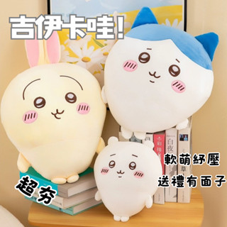 【現貨快速出】超夯🔥Chiikawa吉伊卡哇🔥超高評價 爆款吉伊卡哇 圓形抱枕 女生睡覺抱枕 靠枕 靠墊 A04