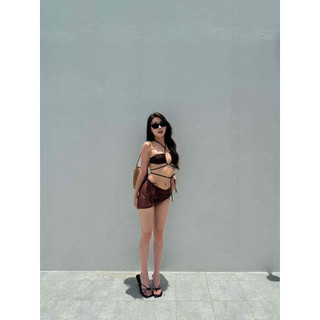 Kendall Side-Tie Bikini Set 多穿法！ 性感綁帶三件式遮裙比基尼