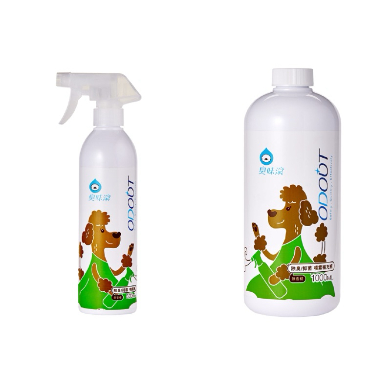 臭味滾犬用除臭抑菌噴霧500ml補充瓶1000ml