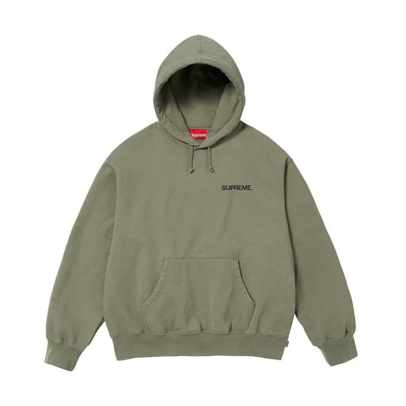 Supreme CIRCLE LOGO HOODED OLIVE 連帽長袖 帽T 橄欖綠 SUP-465 現貨