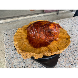 花梨木樹瘤歡喜豬劉泰山老師作品