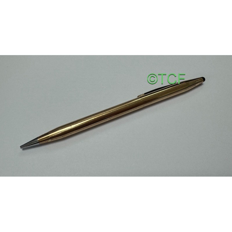 古董鉛筆！美國🇺🇸製 Cross 高仕0.9mm自動鉛筆 14K 1/20包金金屬筆身