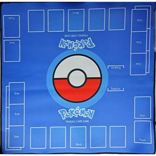 本）寶可夢卡牌 PTCG 雙人對戰卡牌桌墊 淺藍色 英文版 附收納袋