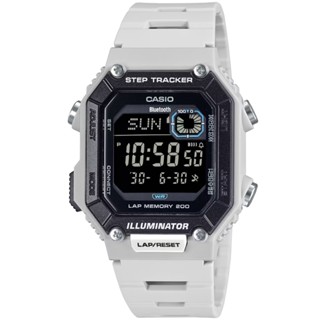 【CASIO】卡西歐 藍芽運動電子膠帶錶-灰白色 WS-B1000-8B 臺灣卡西歐保固一年