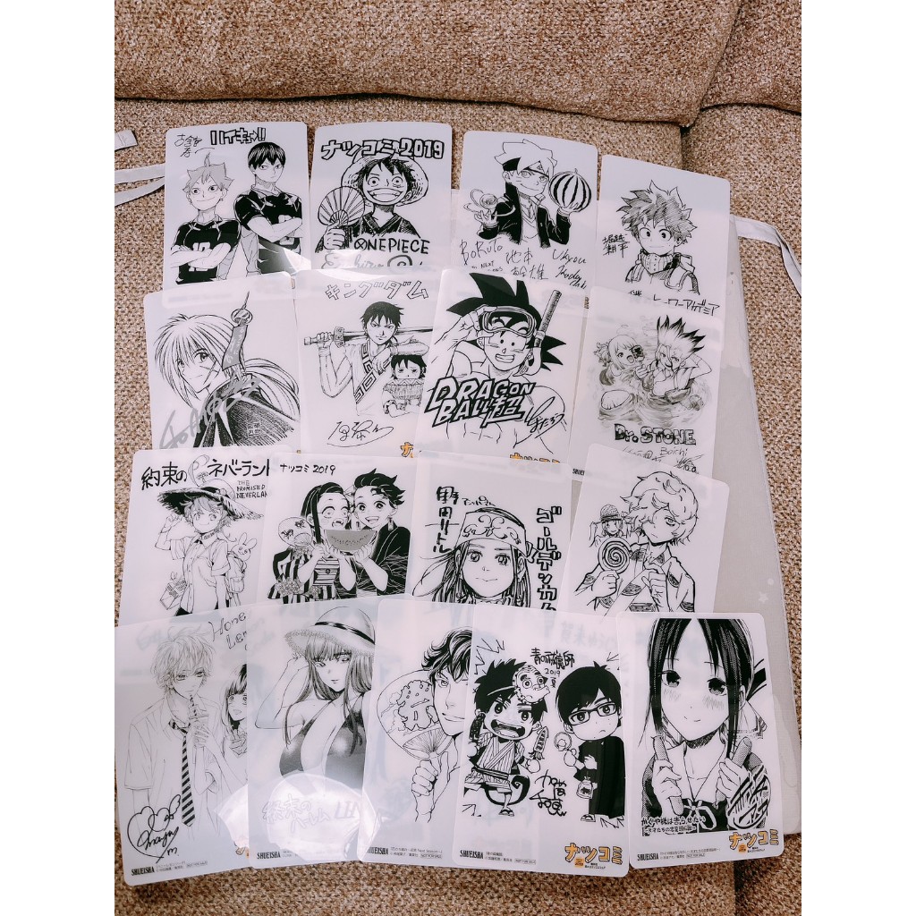 🫧日本限定🫧 JUMP 集英社 2019 特典 迷你墊板 排球少年 海賊王 鬼滅之刃 我的英雄學院 七龍珠 排球 新石紀
