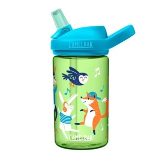 【小河馬超市】Camelbak Eddy+ kids兒童吸管運動水瓶 400ml - 動物派對