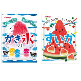 {現貨} 日本 kabaya 卡巴 西瓜造型果汁水果糖 QQ軟糖 西瓜糖 西瓜軟糖 刨冰軟糖 造型軟糖 夏日限定
