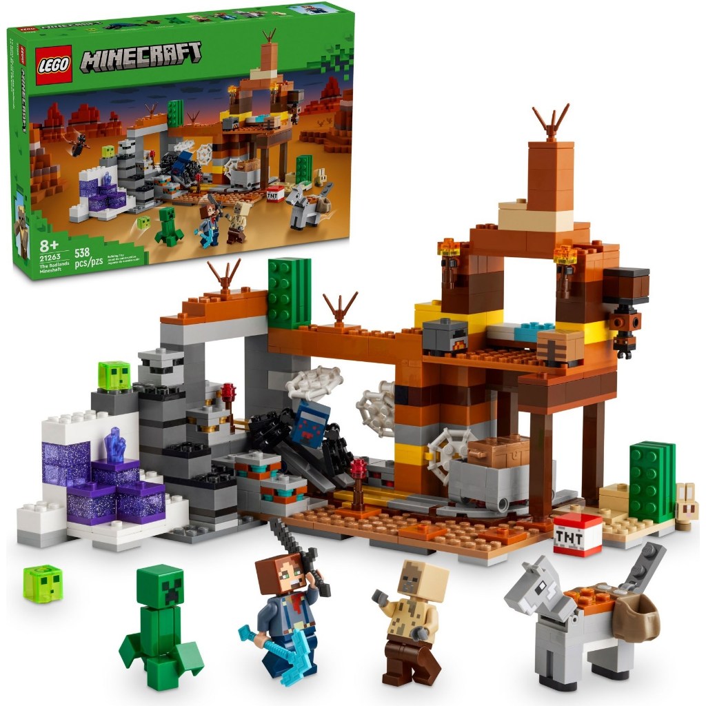 【群樂】盒組 LEGO 21263	Minecraft-荒地礦井