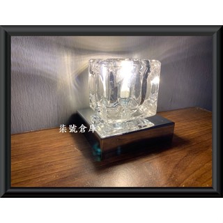 柒號倉庫 附燈泡 冰磚塊桌燈 單燈設計 厚玻璃 床頭櫃燈 LED冰塊燈 KGG-5469 高雄燈飾