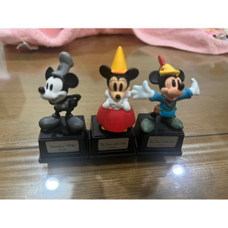 二手9成新✨正版Disney 迪士尼「米奇＆美妮歷史收藏館 」3款 早期米老鼠 收藏 已絕版 公仔