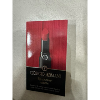 Giorgio Armani 阿瑪尼 奢華絲絨訂製唇膏試色卡 111/400/603