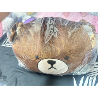⭐️現貨✨全新商品✨🐻Tom Bear 咖啡色熊頭造型’抱枕‘靠枕🔜快速出貨