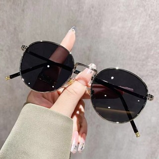 太陽眼鏡女 墨鏡女 爆款墨鏡 高階感金屬邊框墨鏡 小框太陽眼鏡 開車防紫外線墨鏡 圓框墨鏡 素顏眼鏡 太陽鏡