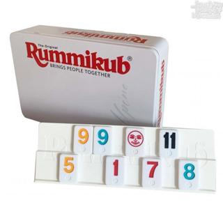 Rummikub Alpine (拉密外出型鐵盒新版)【白色】【卡牌屋桌上遊戲】