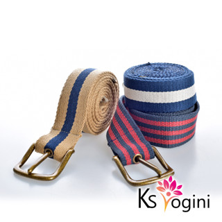 【KS yogini】多功能瑜珈墊收納針釦綑綁背帶 六段調節伸展帶(顏色隨機)(臺灣24h出貨)