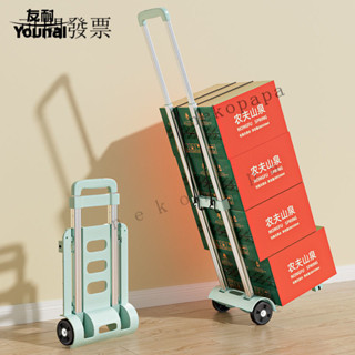 【結實耐用 免稅】友耐傢用折疊小拉車搬運購物買菜擺攤手推車神器輕便攜行李拉貨車 L59S