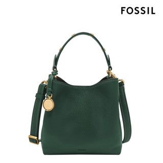 【FOSSIL 官方旗艦館】Jessie 真皮水桶包-綠色 ZB11002301