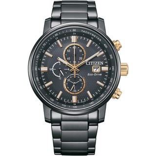 CITIZEN星辰 Chronograph系列 光動能 時尚計時腕錶 43mm / CA0846-81E