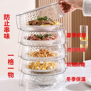 臺灣出貨 飯菜菜罩 透氣防蠅罩 防塵罩 可折疊菜罩 餐桌罩 食物罩 防果蠅家用防塵防蟲保溫菜罩圓形透明餐桌蓋飯剩菜收納盒