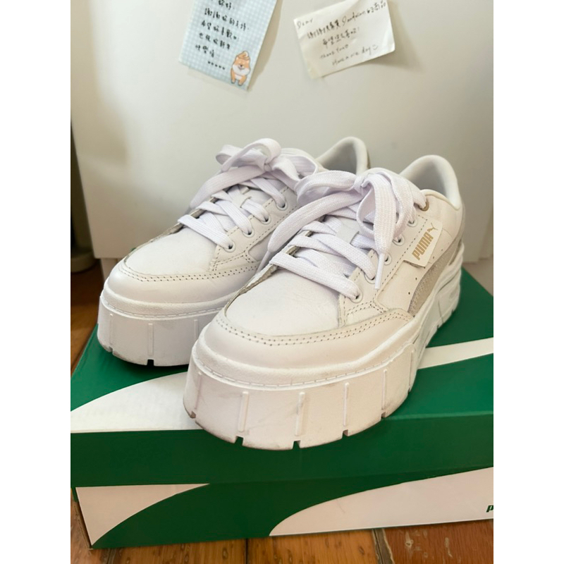 近全新🔅專櫃正品puma厚底休閒鞋 24cm PUMA Mayze Stack Wns