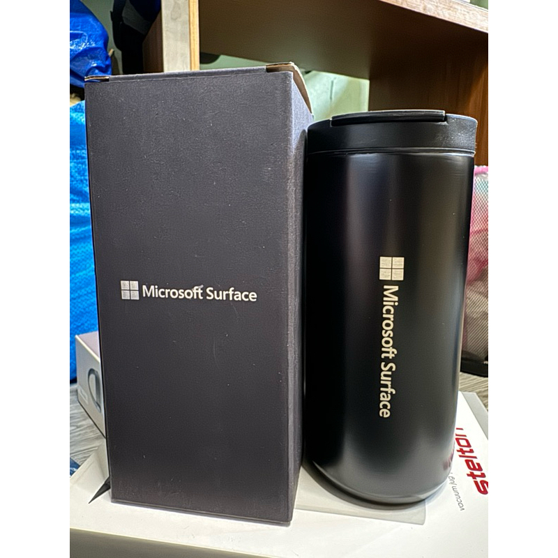 microsoft surface全新保溫杯 黑色磨砂霧面不沾指紋400cc