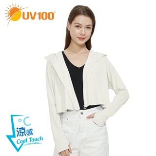 【UV100】抗UV-Apex涼感彈性連帽披風外套-女(AE23122) 蝦皮獨家款