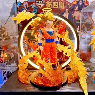 悟空 七龍珠公仔 超三悟空 燈座發光 悟空公仔 blood of saiyans 正版公仔意象化 七龍珠