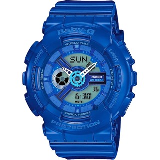 CASIO 卡西歐 Baby-G 炫彩雙顯手錶-藍 BA-110BC-2A